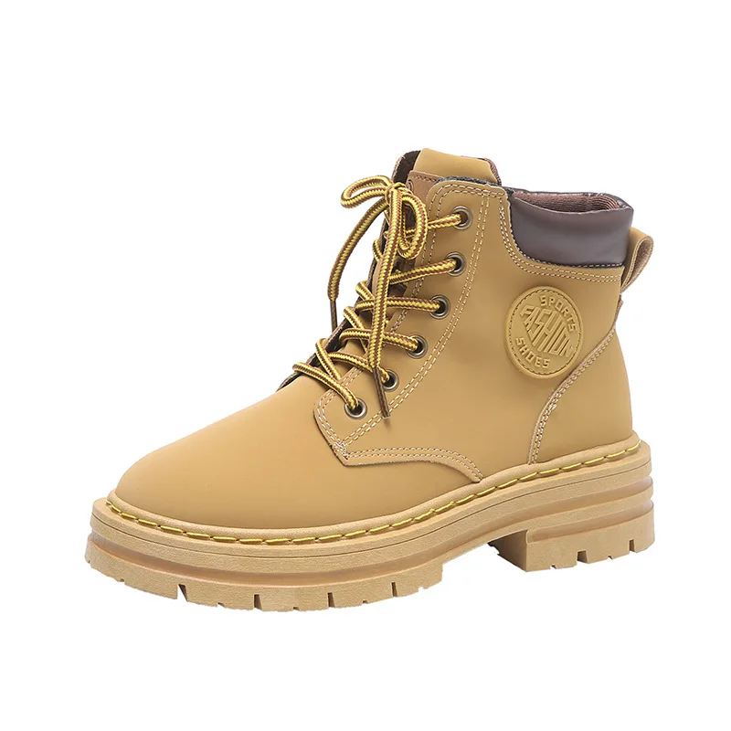 Classic Women Ankle Boots 2022 New Winter New Platform Shoes Women Casual Punk Shoes Women Motorcycle Design Booties Free