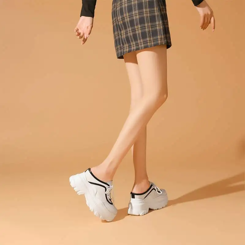 Мюли Krazing Pot из натуральной кожи без застежек круглый носок плоская платформа