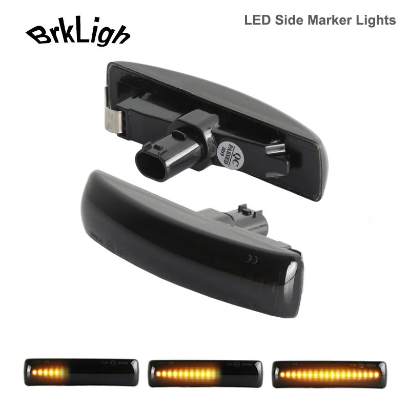 

2x For Land Rover Discover LR3 LR4 Freeland LR2 Range Rover Sport L320 L319 L359 LED Dynamic Side Marker Light Turn Signal Lamps
