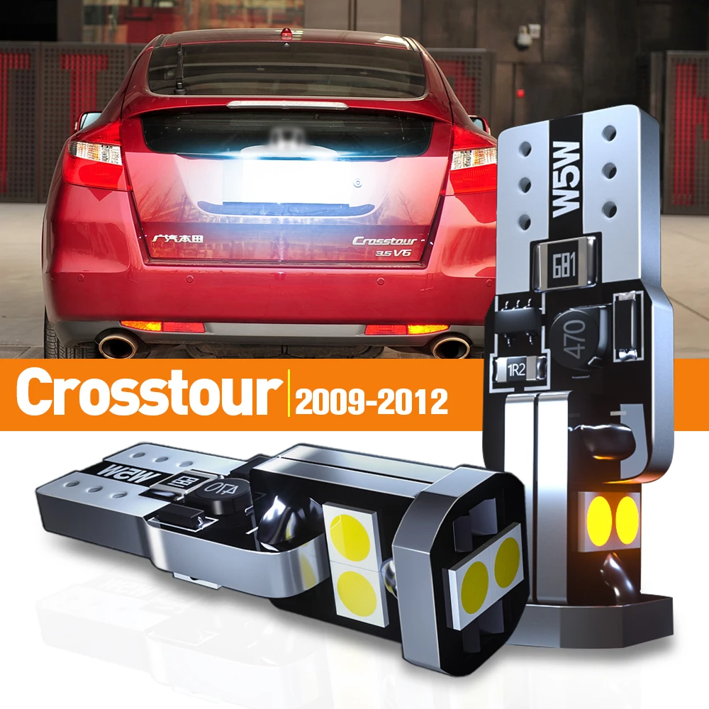 

2pcs LED License Plate Light For Honda Crosstour 2009-2012 2010 2011 Accessories Canbus Lamp