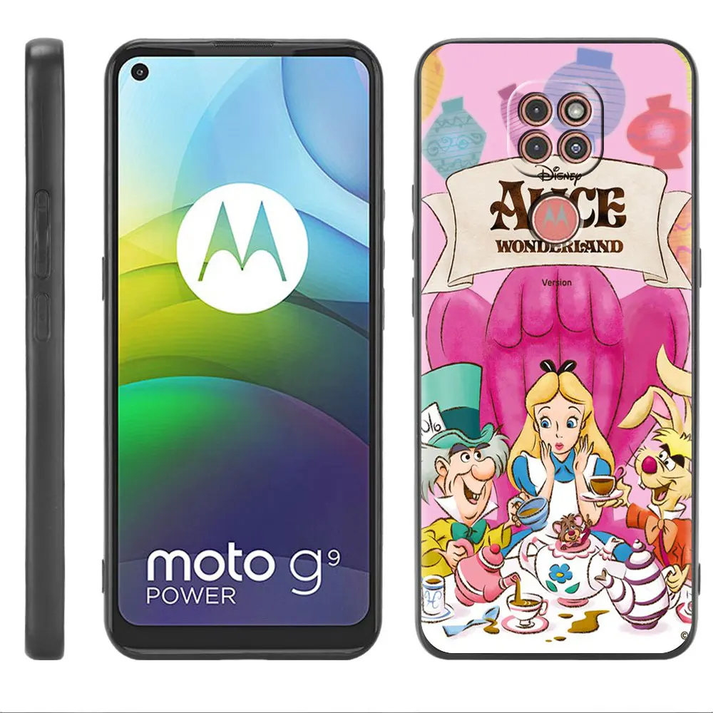 Чехол Alice с изображением Чеширского кота для Motorola G30 G60 G9 Play ONE Fusion G8 G50 E6s G82 Edge 20 Pro G