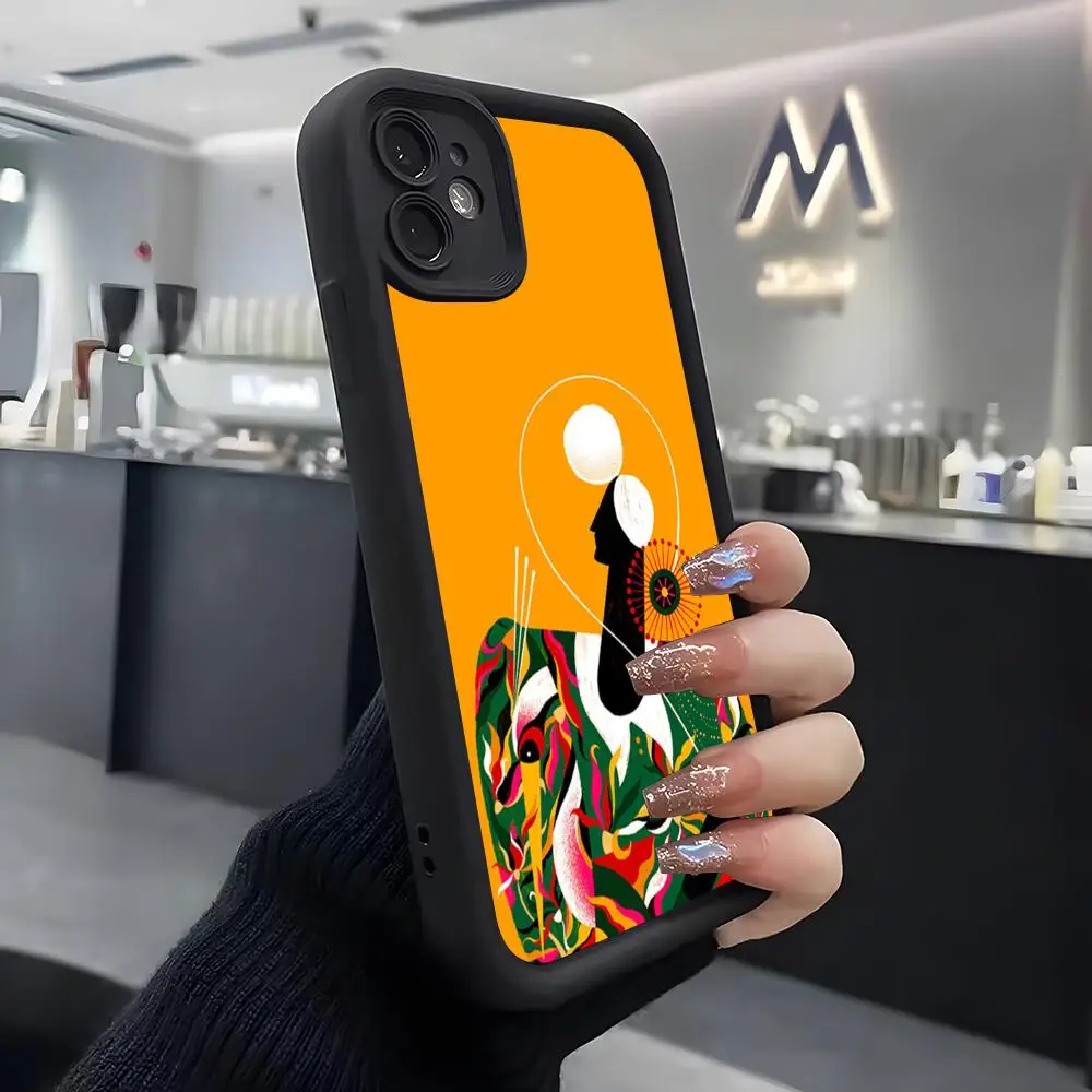Фото Чехол для телефона Willian Santiago Art для IPhone Air 17 Pro Max 16 E 15 14 Pro Max 13 12 11 Mini Plus, мягкий силиконовый черный чехол №3