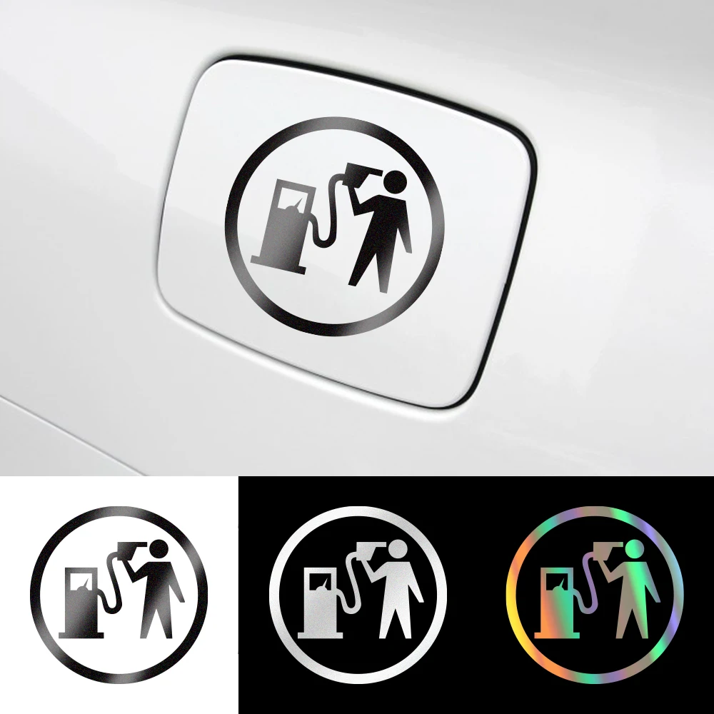 Забавные креативные светоотражающие наклейки на крышку топливного бака для Mini