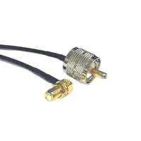 new uhf male plug pl259 switch sma female jack nut right angle pigtail cable rg174 wholesale 20cm 8 adapter