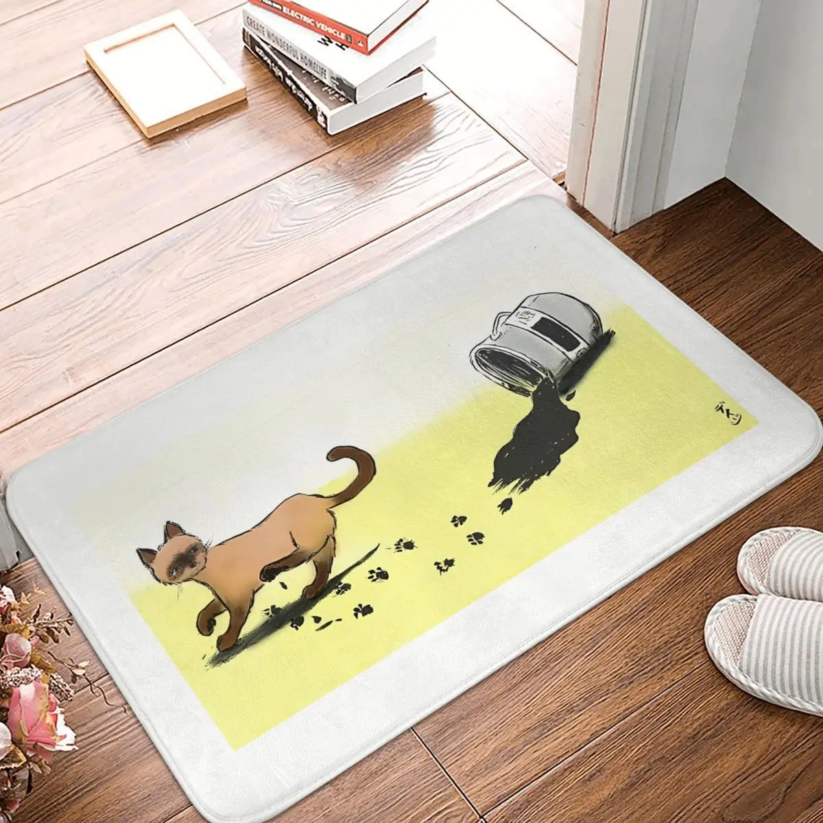 Siamese Cat нескользящий Придверный коврик для Oopsie гостиная спальня коврик Добро пожаловать ковер домашний узор Decor