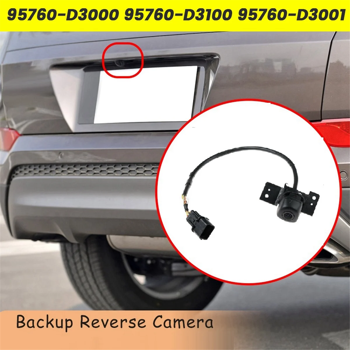 Автомобильная камера заднего вида в сборе 95760-D3001 для Hyundai Tucson 3 2015-2018