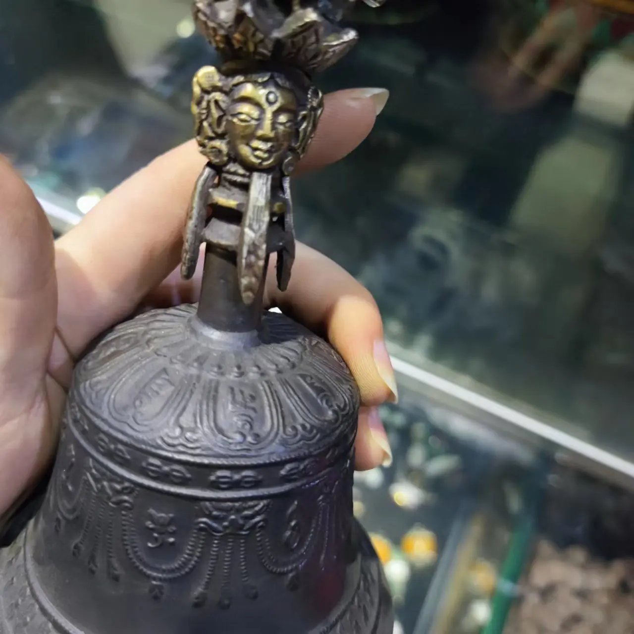 1pcs/lot Tibetan-style high-quality Seiko copper special magic instrument bell pestle set ornaments avoid evil gift collection