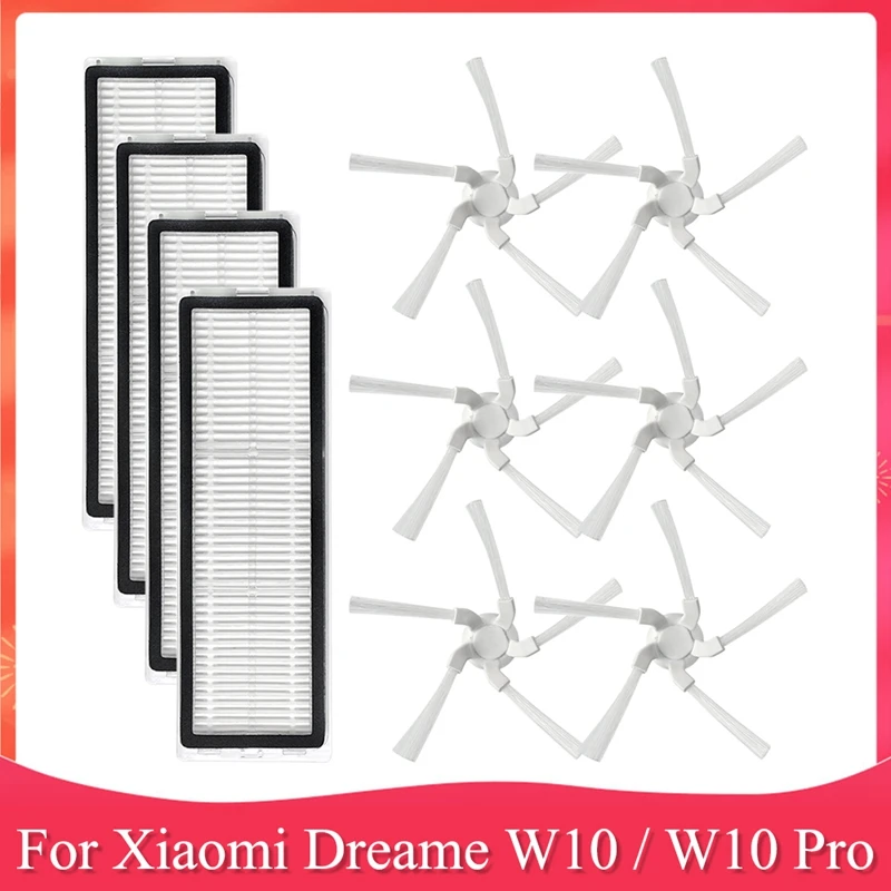 

Replacement Parts Kit For Xiaomi Dreame W10 / W10 Pro Robot Vacuum Cleaner HEPA Filter Side Brush