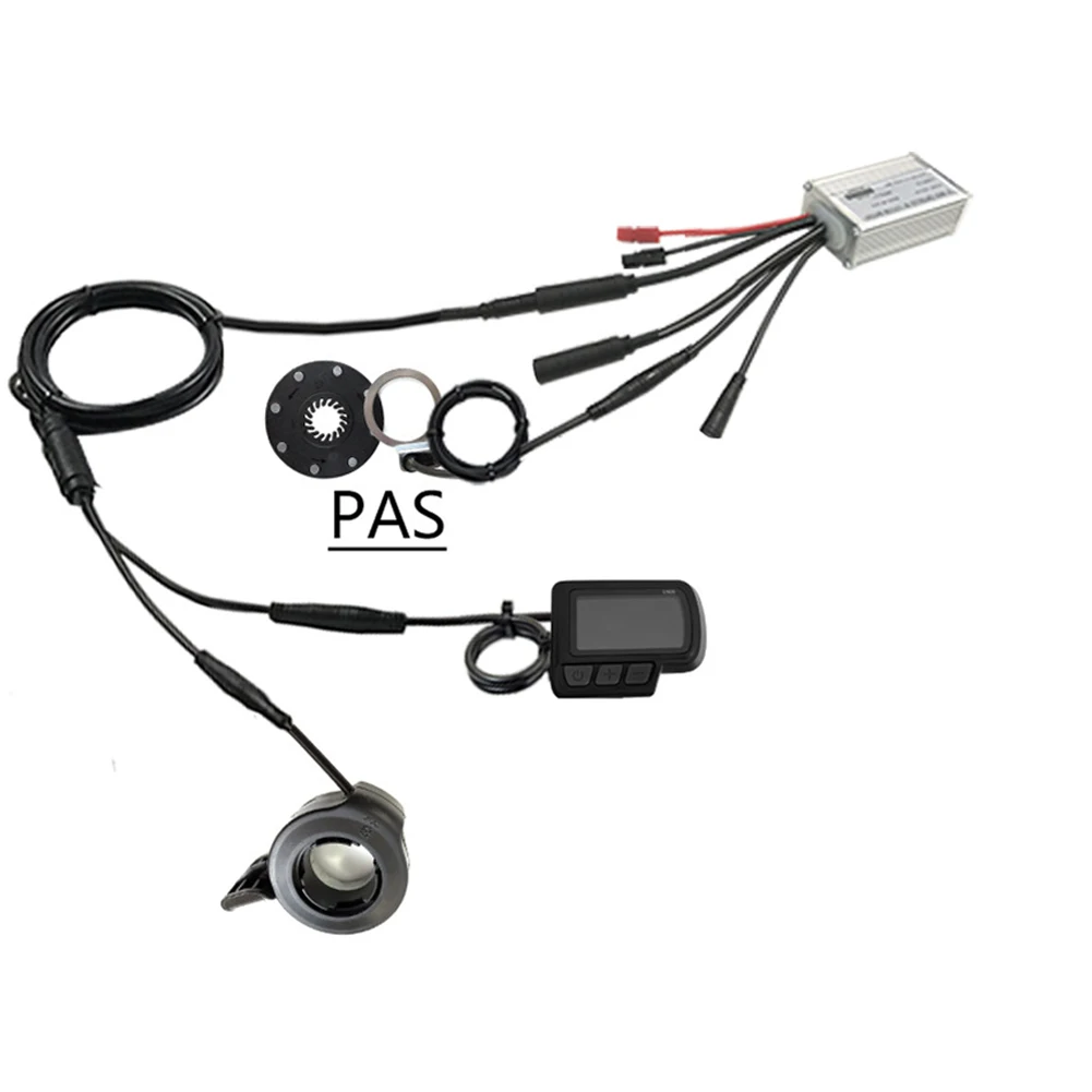 

36/48V Brushless Ebike Controller JN EN06 Display With Throttle Brake PAS Electric Bike Conversion Accessory Parts Waterproof