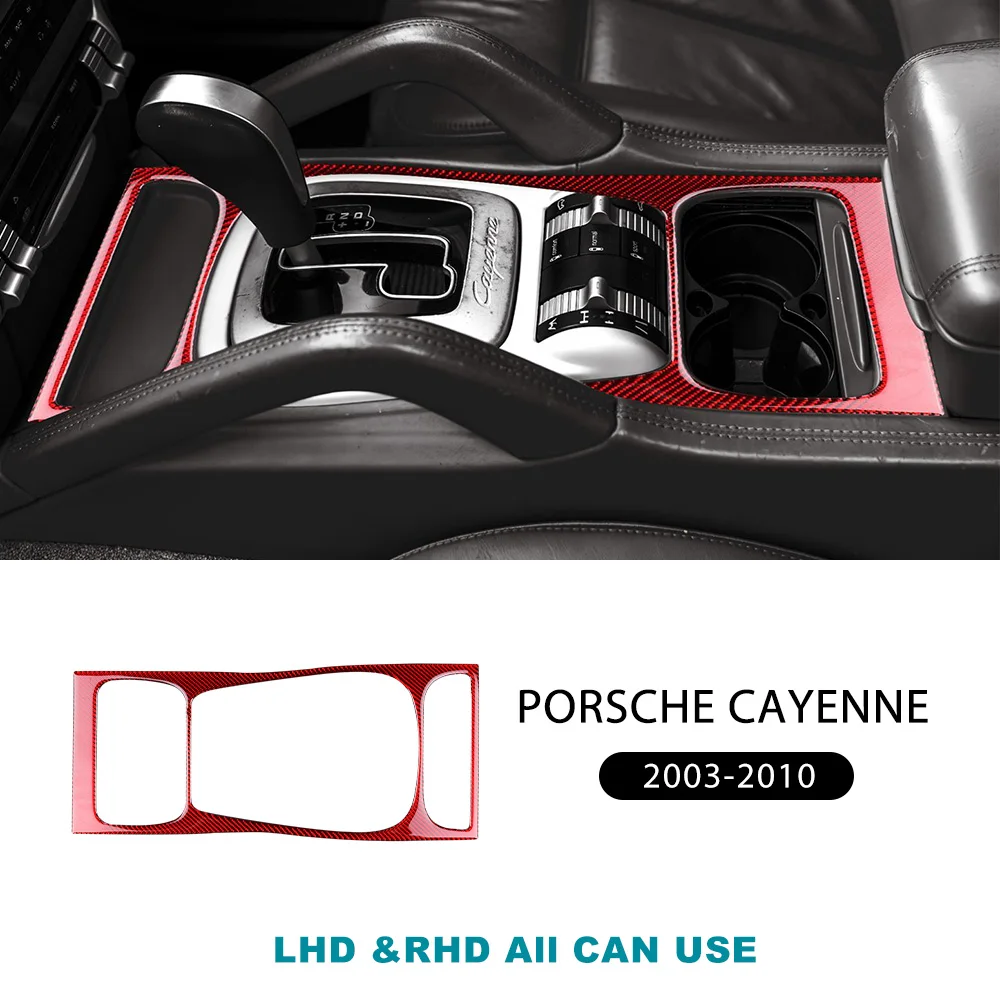 

Панель переключения передач для Porsche Cayenne 2003, 2004, 2005, 2006, 2007, 2008, 2009, 2010, наклейка из настоящего мягкого углеродного волокна, аксессуары для интерьера