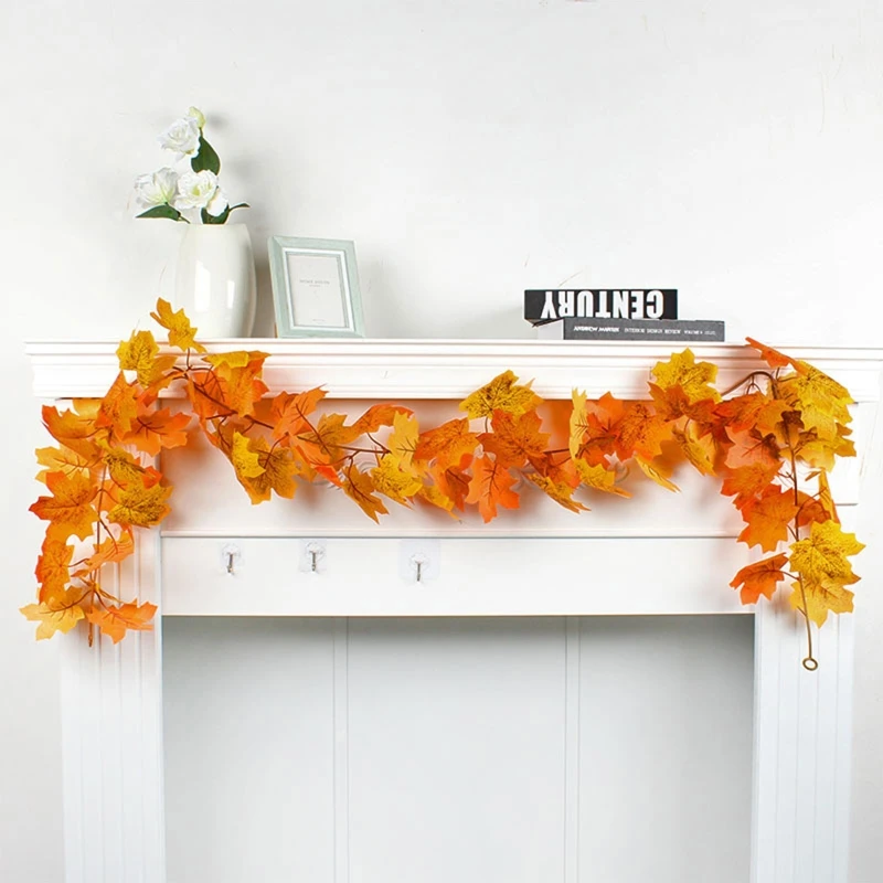 

Искусственная лоза, красный осенний кленовый лист, искусственная фотосессия, листва, Рождественский сад для свадебной вечеринки, украшение...