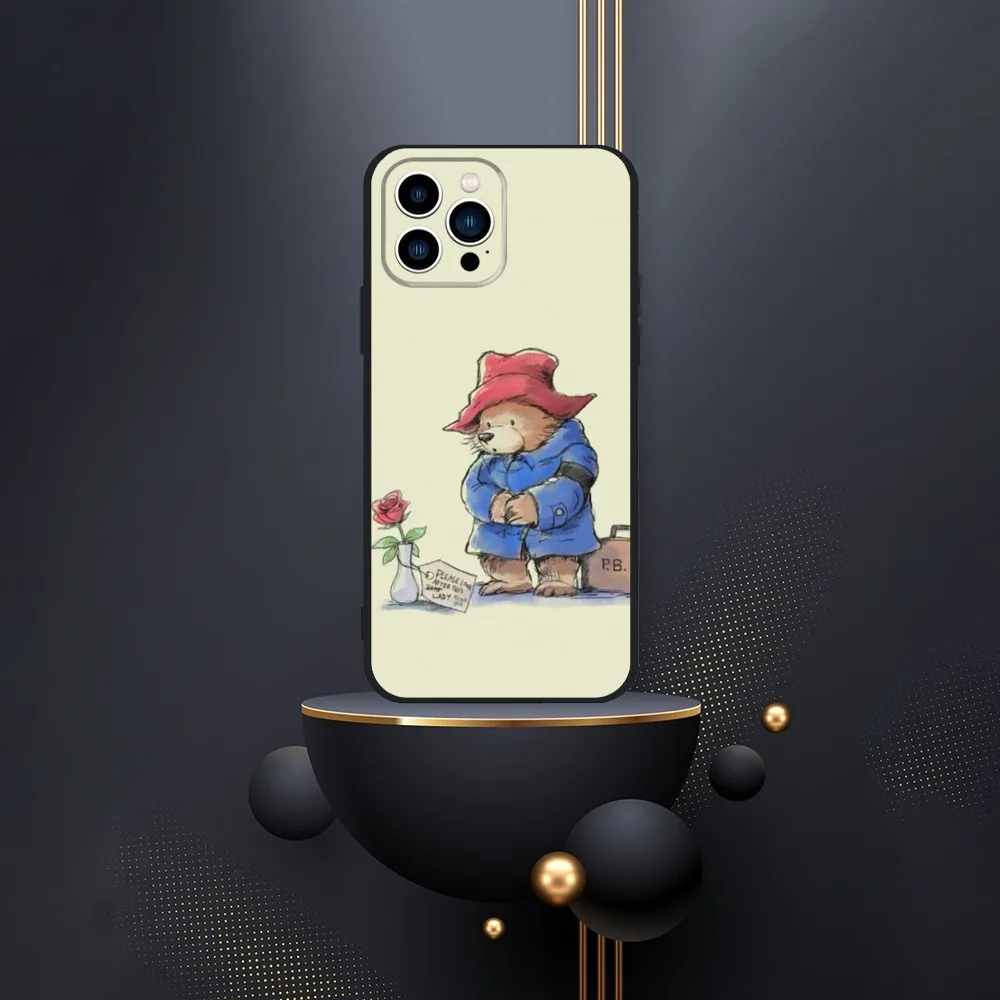 Bear P-Paddington Movie Phone Case For iPhone 16 15 14 13 12 Pro Max 11 7 8 Plus XR XS Shockproof Silicone Soft Shell