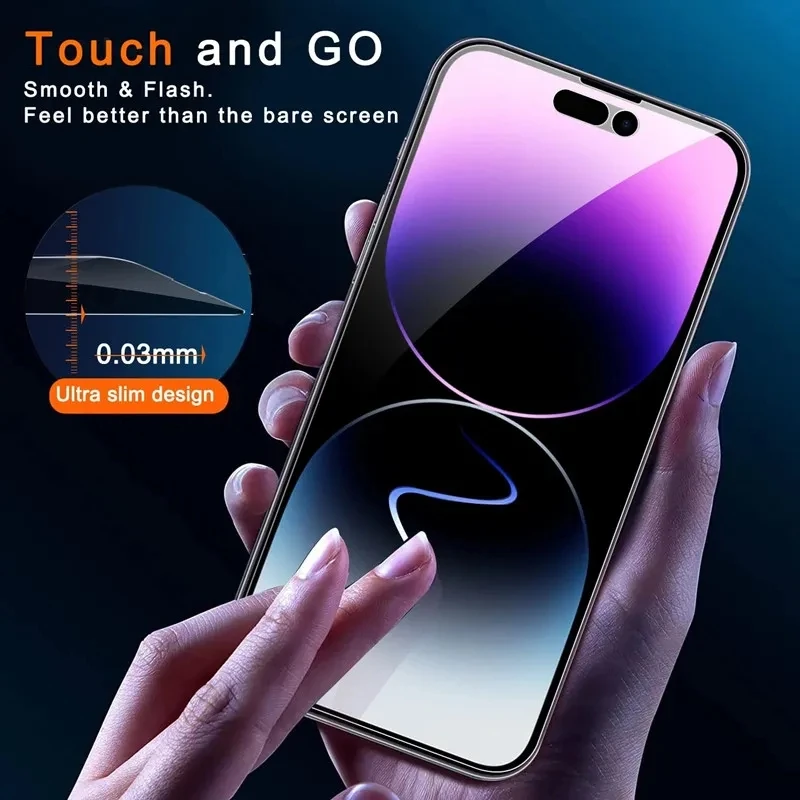 2PCS Privacy Screen Protector for IPhone 14 11 12 13 PRO MAX Mini Anti-Spy Tempered Glass for IPhone XS Max XR X 6 7 8 Plus SE images - 6