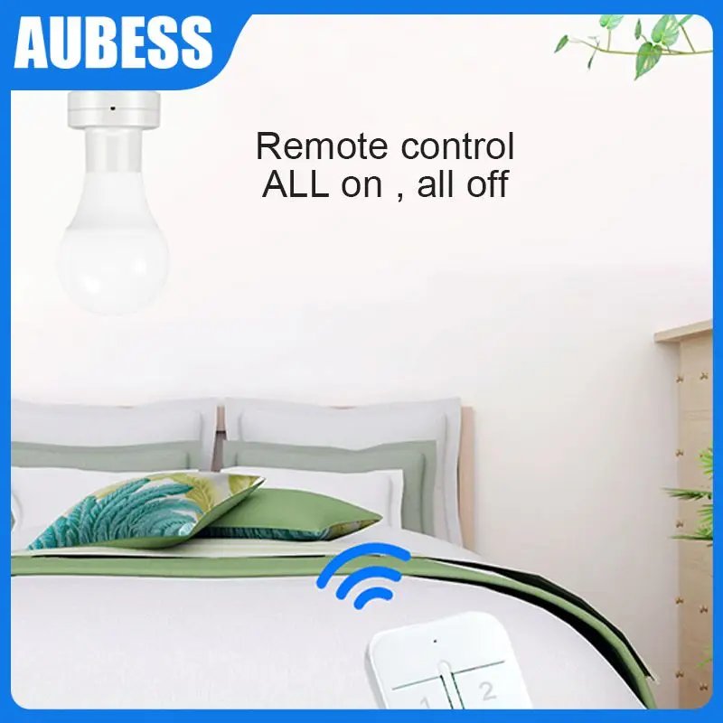 

Hands-free Voice Control E27 E26 Smart Lamp Holder 90-250v Wifi Smart Light Bulb Adapter Wireless Light Bulb Smart Home