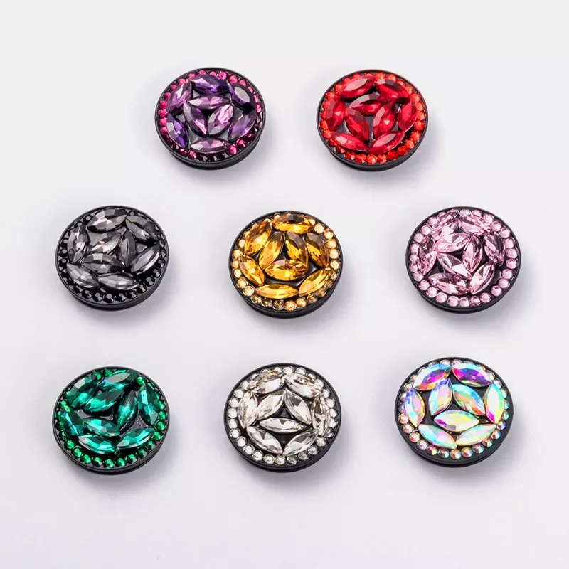 

for IPhone XR X Samsung Huawei XiaomiPocketsocket Bling Diamond Phone Finger Grip Holder Stand Pocket Socket Bracket Support