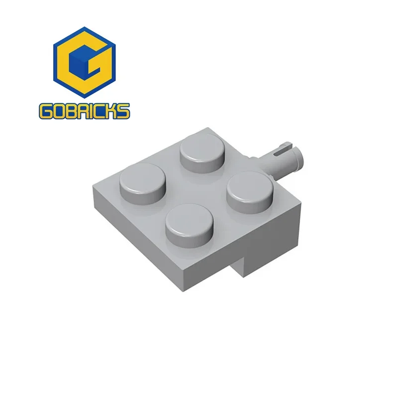 Блочный конструктор Gobricks пластина MOC 2x2 с держателем колеса совместимая модели
