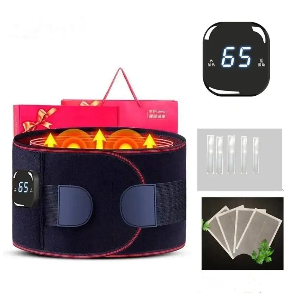 

Electric Heating Belt Infrared Vibration Waist Massager Therapy Menstrual Cramps Pain Relief Lumbar Brace Massage Band Protecter