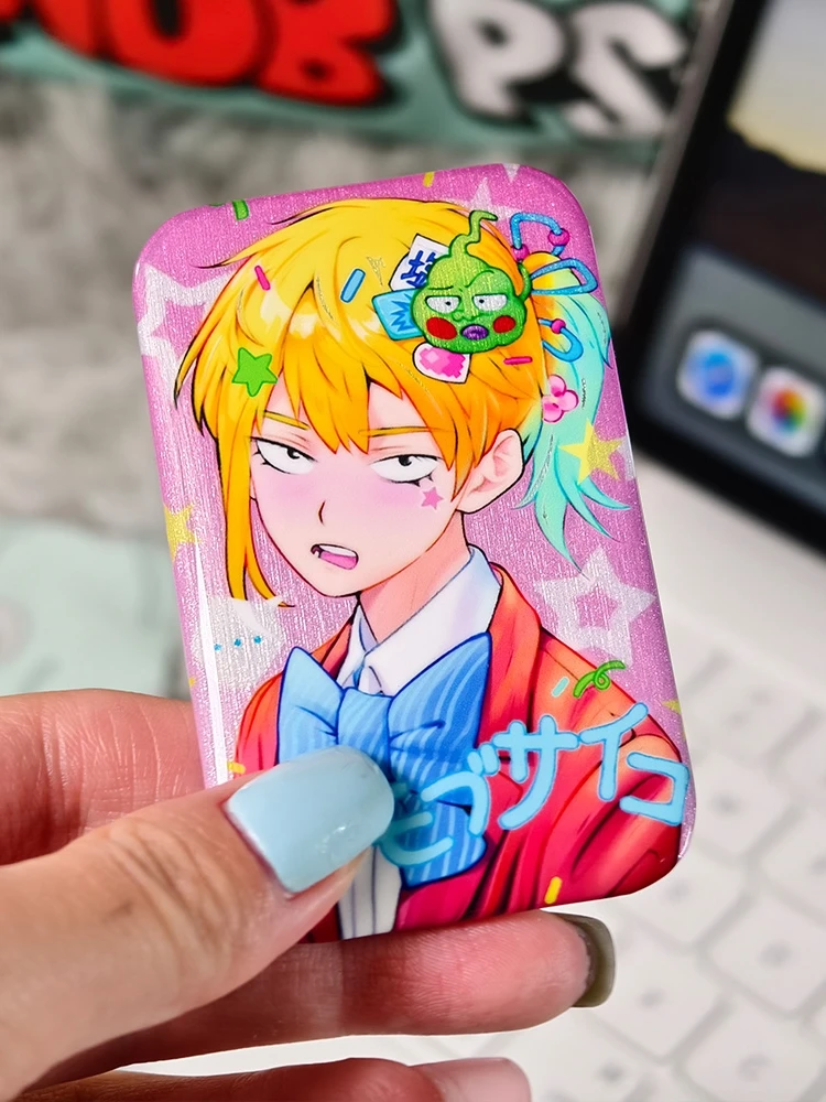 Аниме Mobu Saiko Hyaku Mob психоделик 100 Kageyama Shigeo Reigen Arataka Косплей жестяная брошь