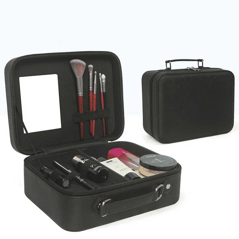 

Cosmetic Bag PU Professional Makeup Train Case Artist Makeup Storage Box Makeup Bag Organizer