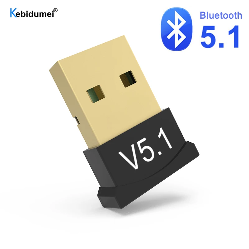 USB Bluetooth 5.1 Adapter for PC Speaker Bluetooth Audio Transmitter Receiver Dongle Wireless USB Adapter for Mouse Keyboard