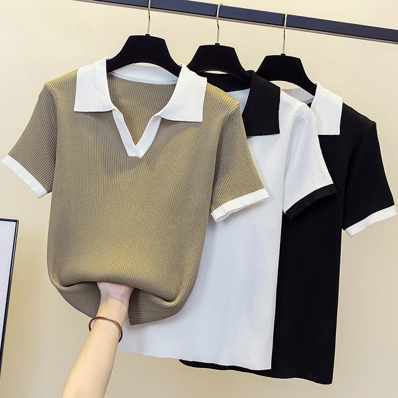 Летняя одежда вязаные женские свитера пуловеры базовый женский джемпер оверсайз