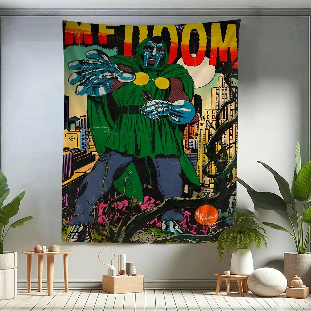 MF Doom Madlib гобелен с героями мультфильмов искусство научная фантастика комната