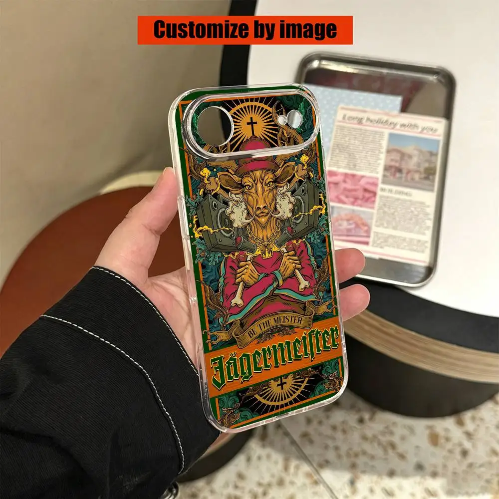 Фото Чехол для телефона Jagermeister с логотипом L для iPhone 17 16 15 14 13 12 11 Mini Pro Max Plus, прозрачный №5