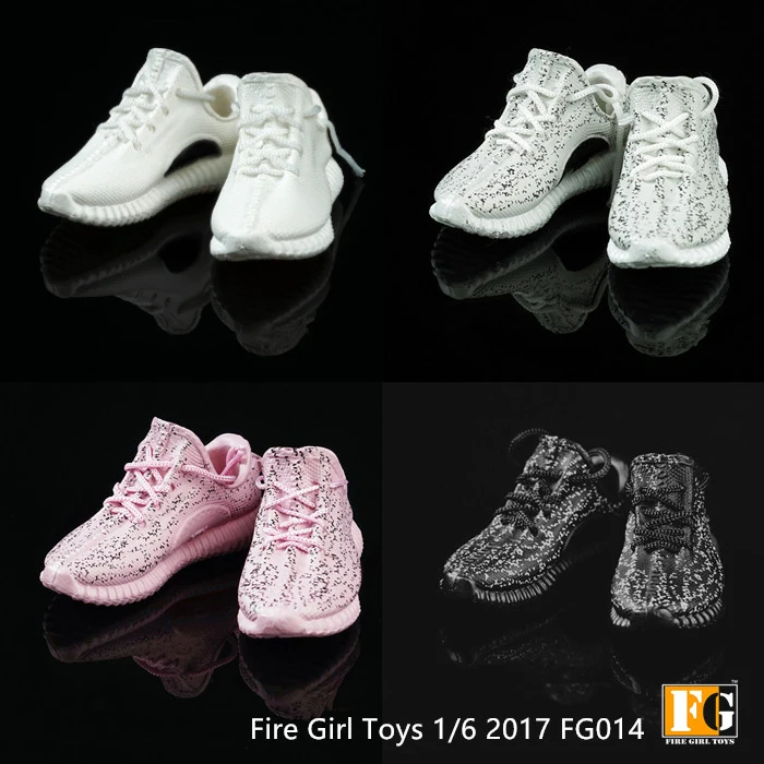 

1/6 Scale Doll Sneaker Shoes for Male Female Action Figures Empty Inside