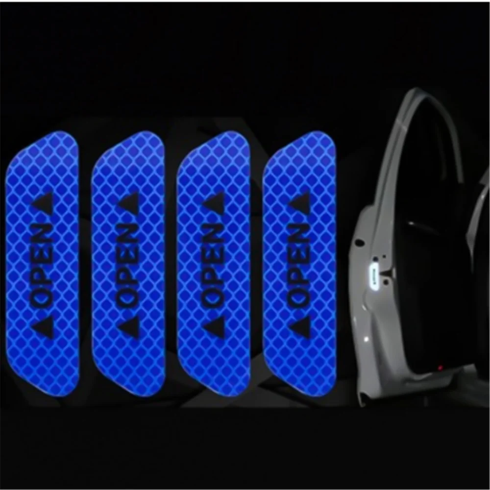 4 шт./набор светоотражающая лента для двери автомобиля Jeep wrangler jk cherokee compass renegade jacket