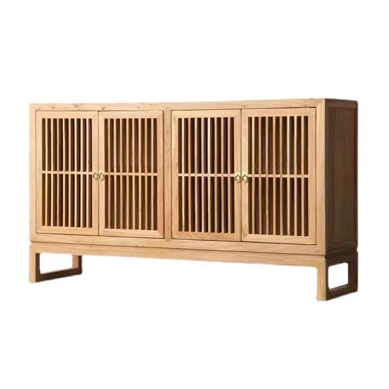 Кухонный буфет шкаф для гостиной стеклянный Боковой шкафчик хранения с