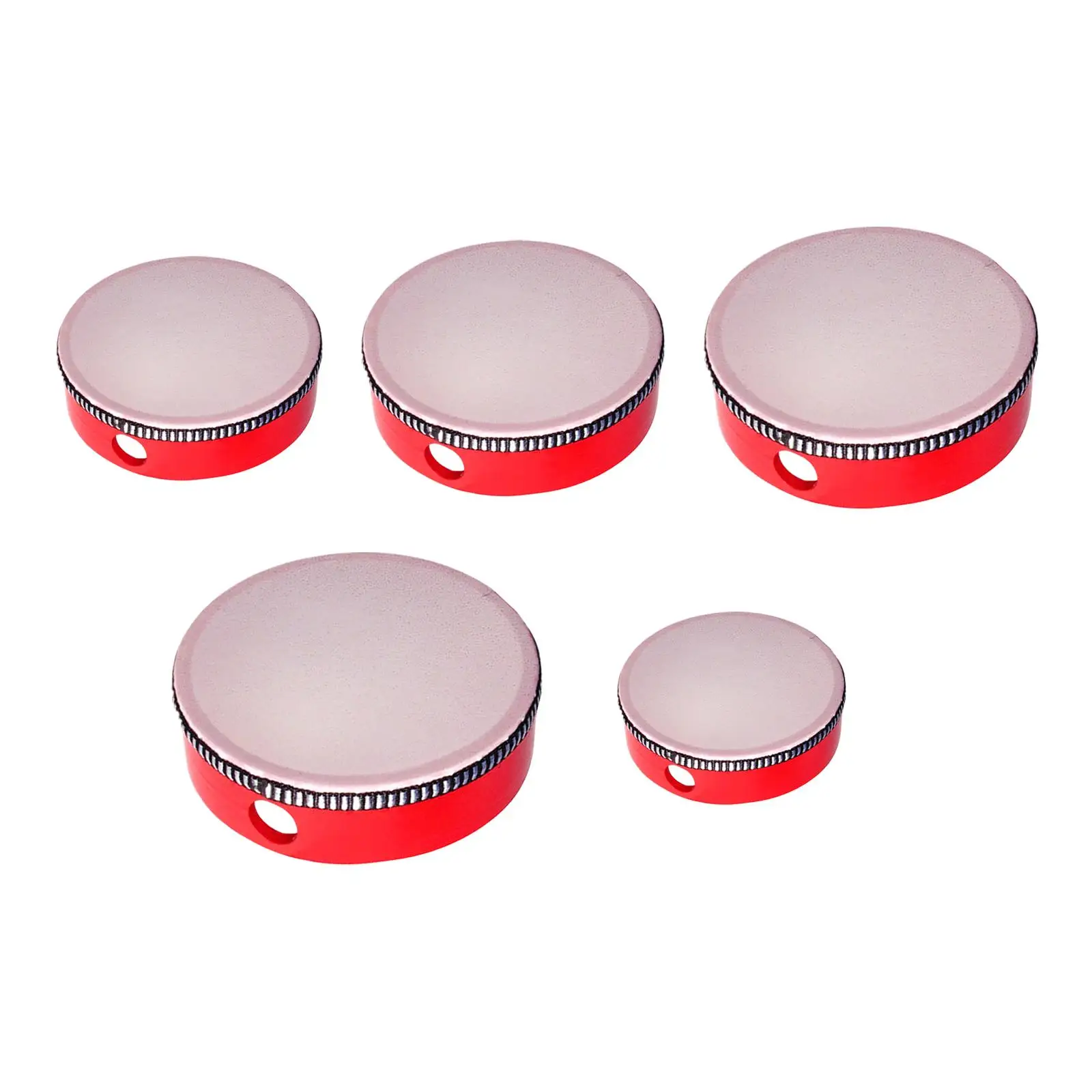 

Wooden Tambourine Durable Birthday Gifts Educational Percussion Instrument Handle Drum for Dancing Wedding party Toddler