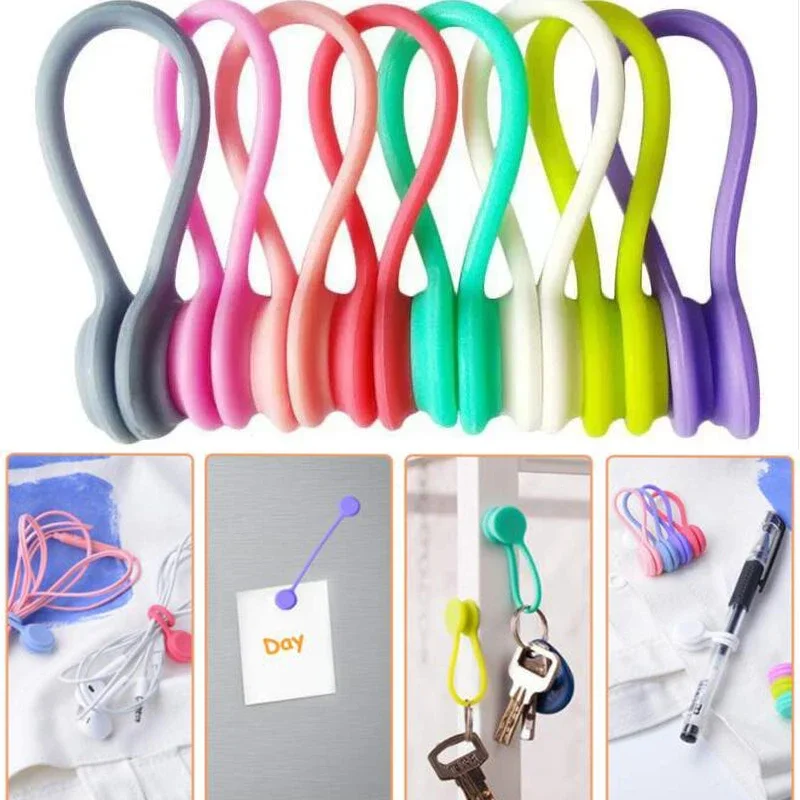 

Силиконовые зажимы-органайзеры для кабелей 3 шт.