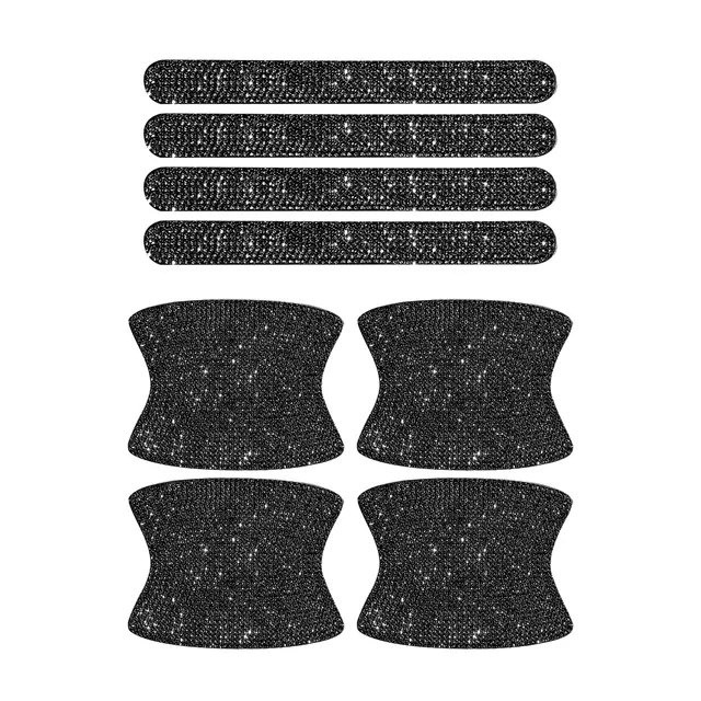 

Чаша двери автомобиля со стразами, защита от царапин, наклейка, автомобильная дверная чаша, ручка, алмазная наклейка, авто внешние аксессуары