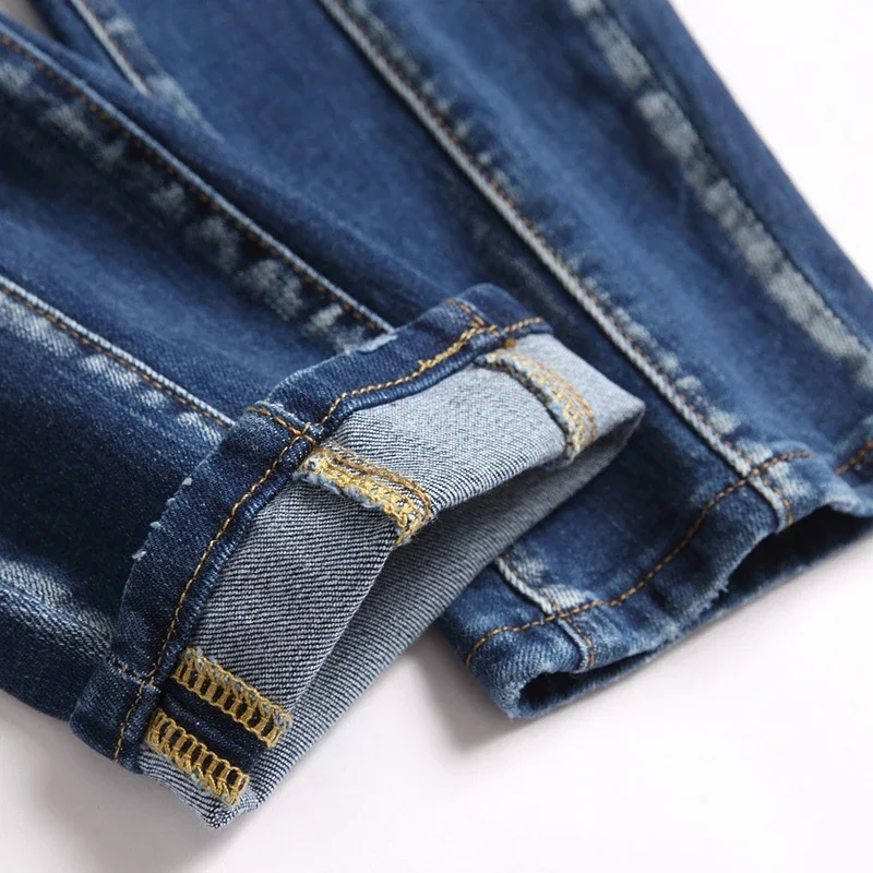 Мужские джинсы на молнии со средней посадкой