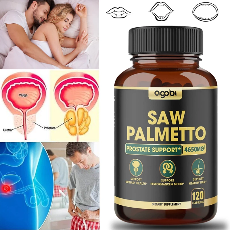 

Saw Palmetto Vegetarian Capsule Supplement Supports Prostate and Urinary* Health, Natural Performance Booster for Men and Women