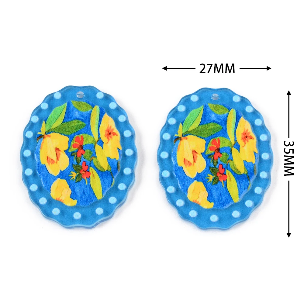 6 шт. цветные акриловые серьги для женщин