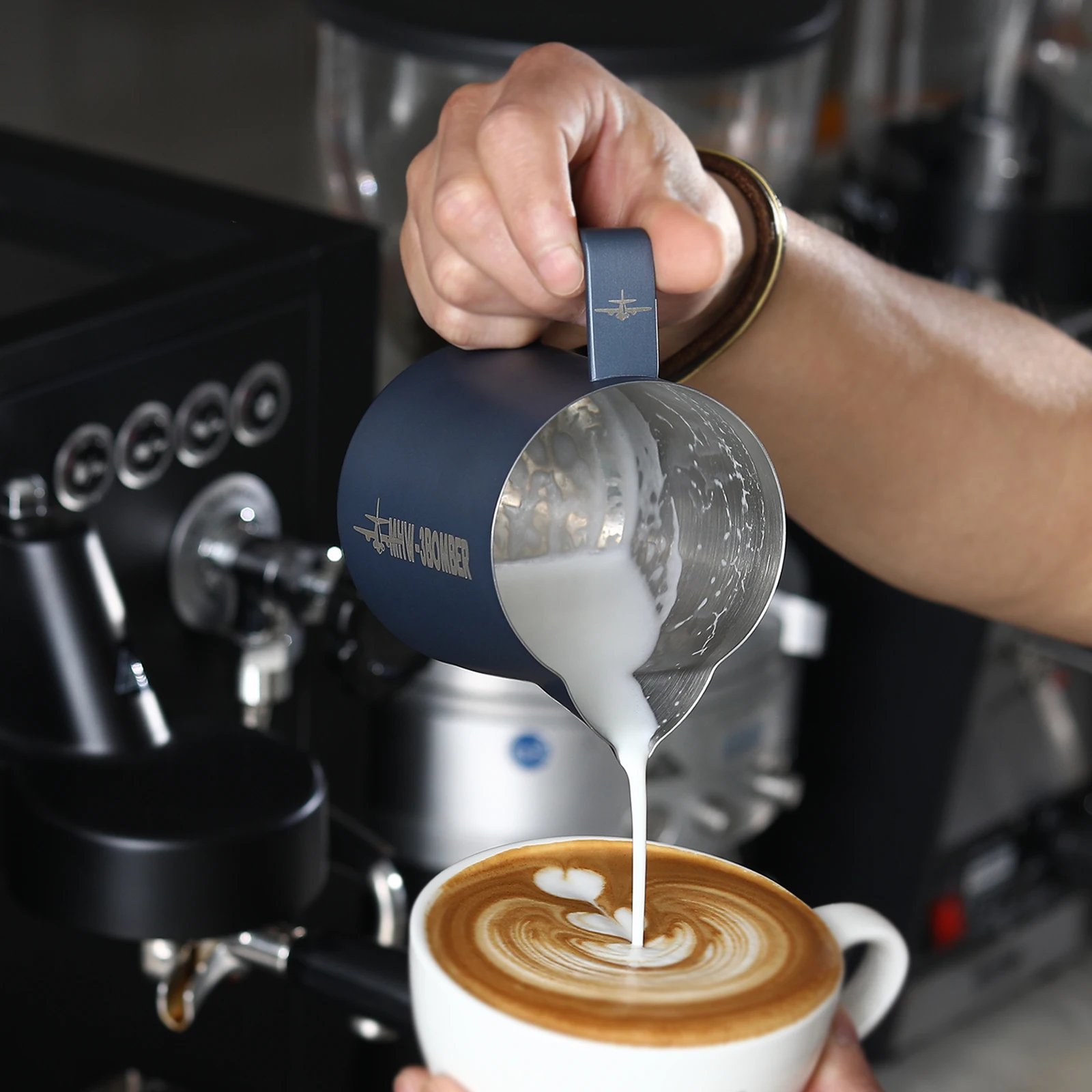Dzbanek do spieniania mleka kawy Latte Art Cup ze stali nierdzewnej espresso Barista Narzędzie Akcesoria