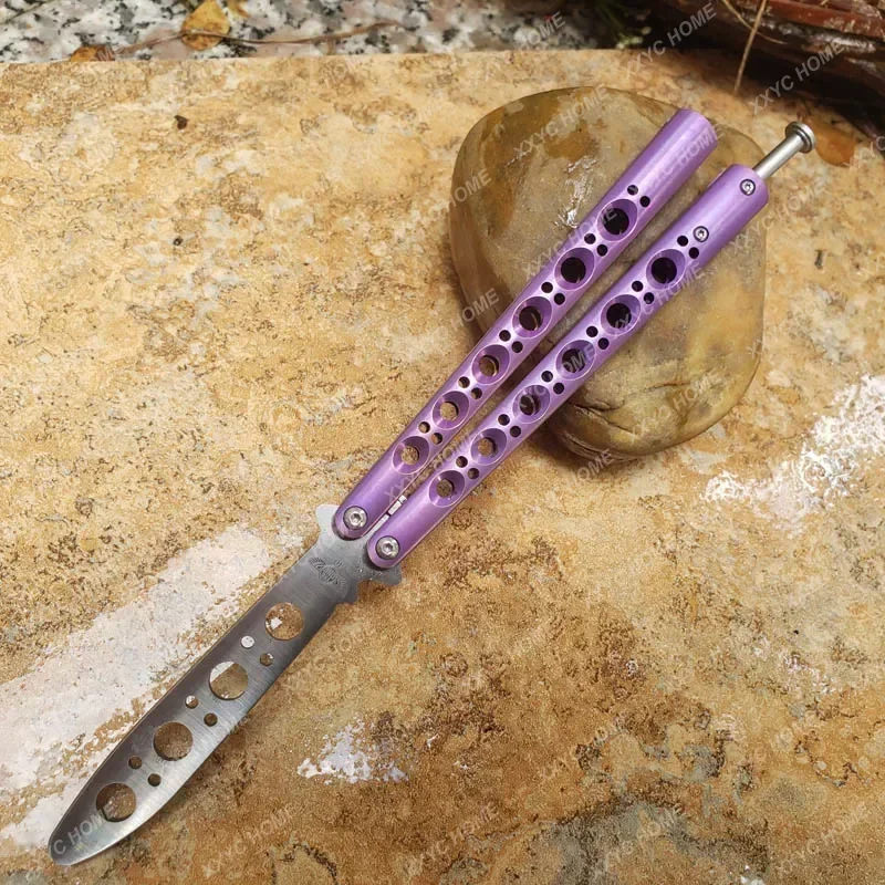 Klasсный нож для trenowania Butterfly li BM40 fioletowy градиентные цветные вставки T4 tytanowania uchwyt 440C