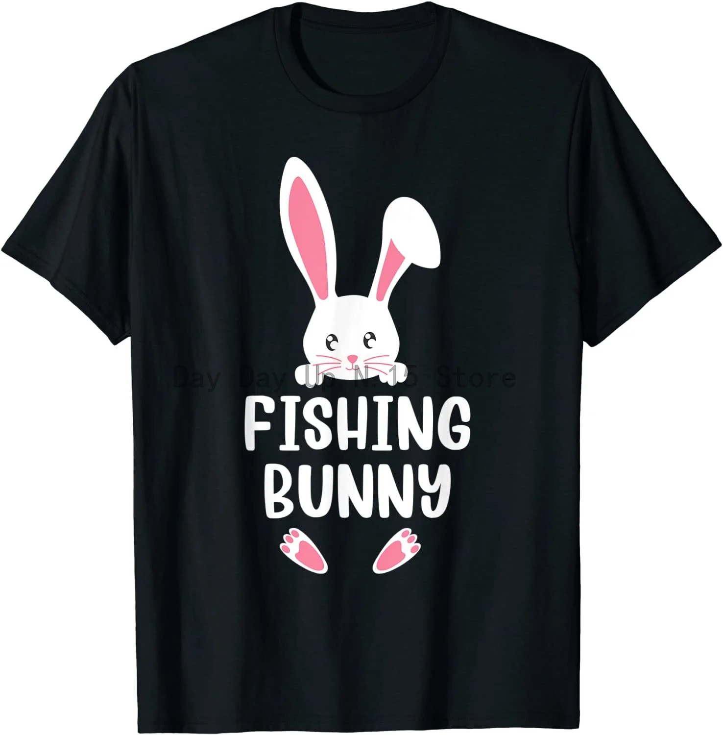 

Fishing Bunny Funny Matching Easter Bunny Egg Hunting T-Shirt