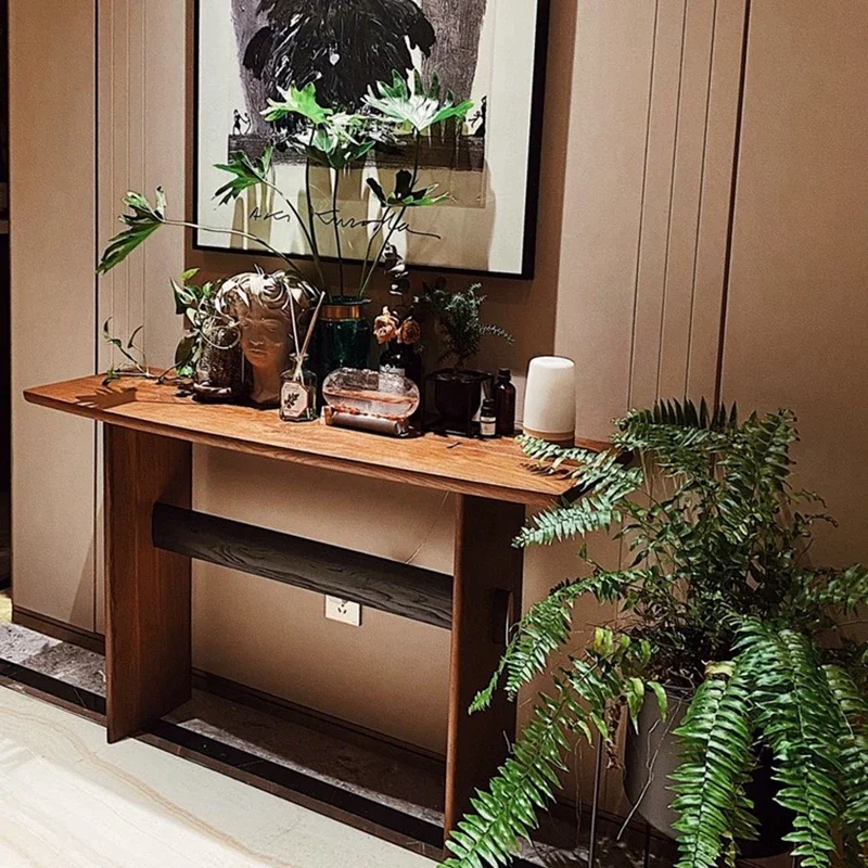 Консоль столы Zhonggu коридор боковой вид дом вход шкаф из массива дерева
