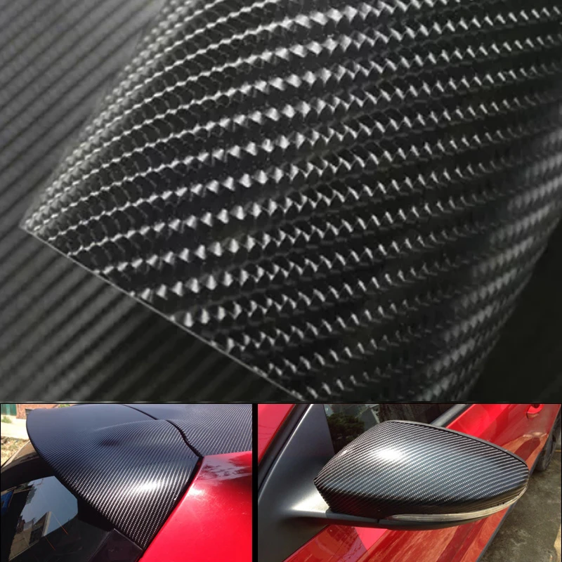 

Матовая виниловая плёнка 4D из углеродного волокна, 50 см * 10 м