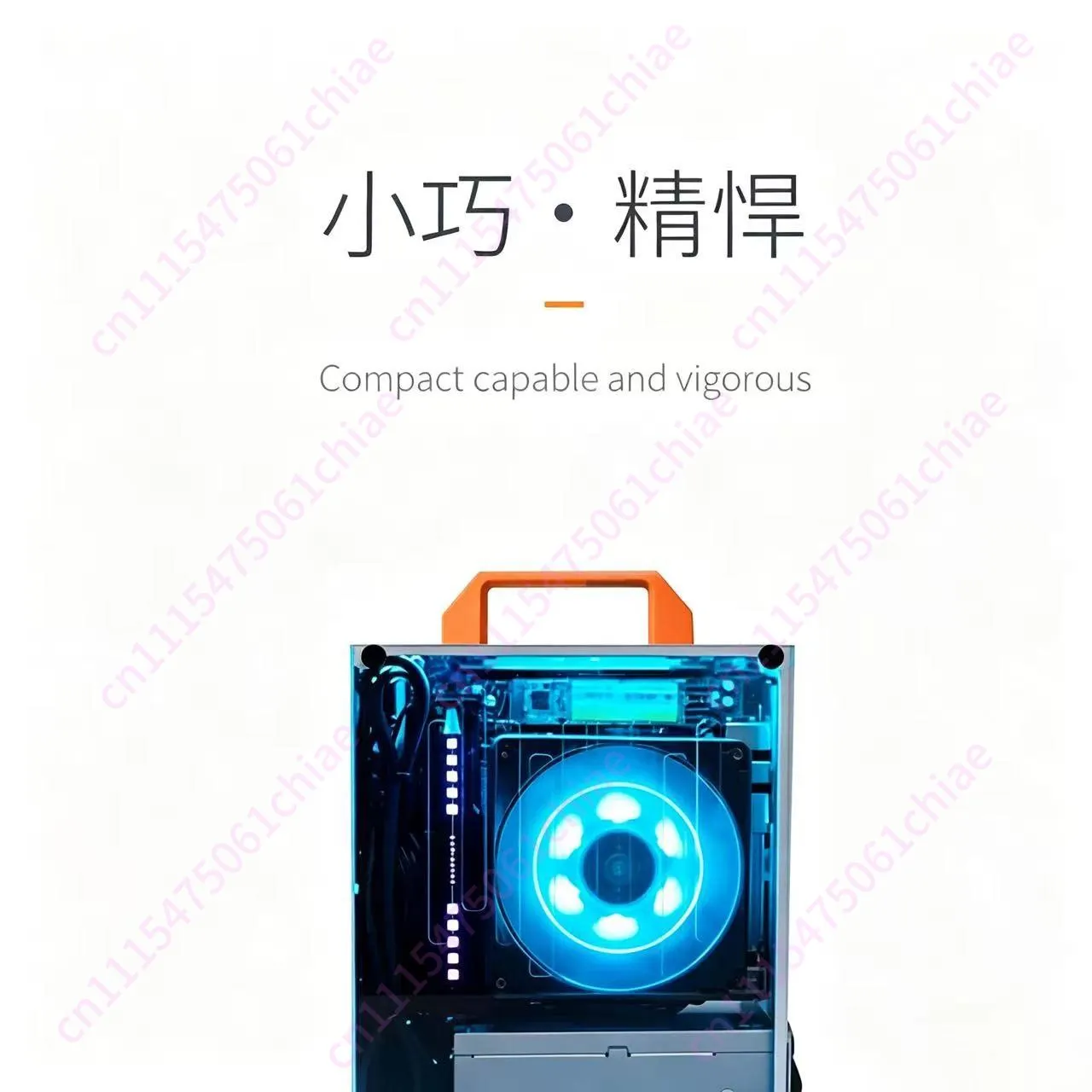 Фото Корпус для ПК SGPC K39 Mini ITX, компактный, портативный, с одним дисплеем формата A4, блок питания 1U, корпус для компьютера MATX. №4