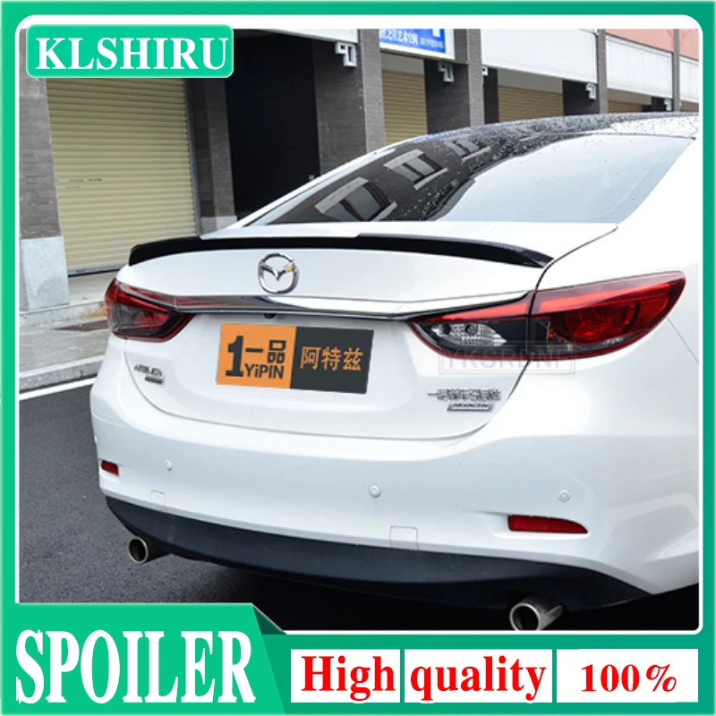 

For Mazda 6 Atenza Spoiler 2014 2015 2016 2017 2018 2019 2020 ABS Carbon fiber pattern Material Car Spoiler Color Spoiler