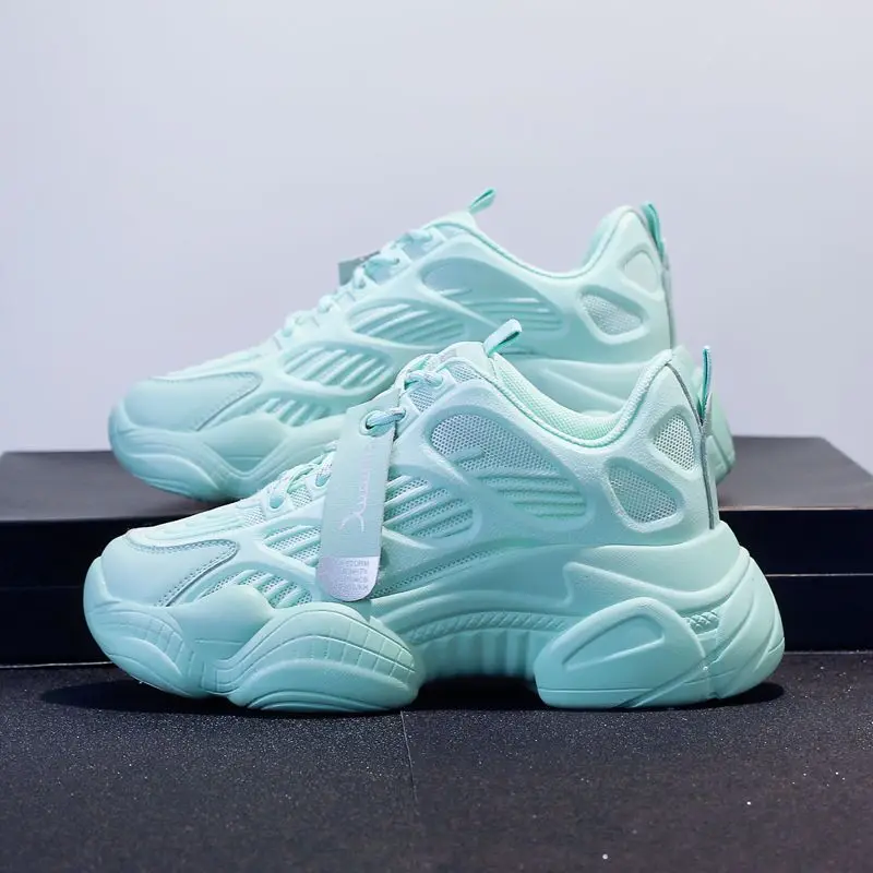 

Кроссовки женские на платформе, дышащие сетчатые, Вулканизированная подошва, Повседневная летняя обувь, 2022