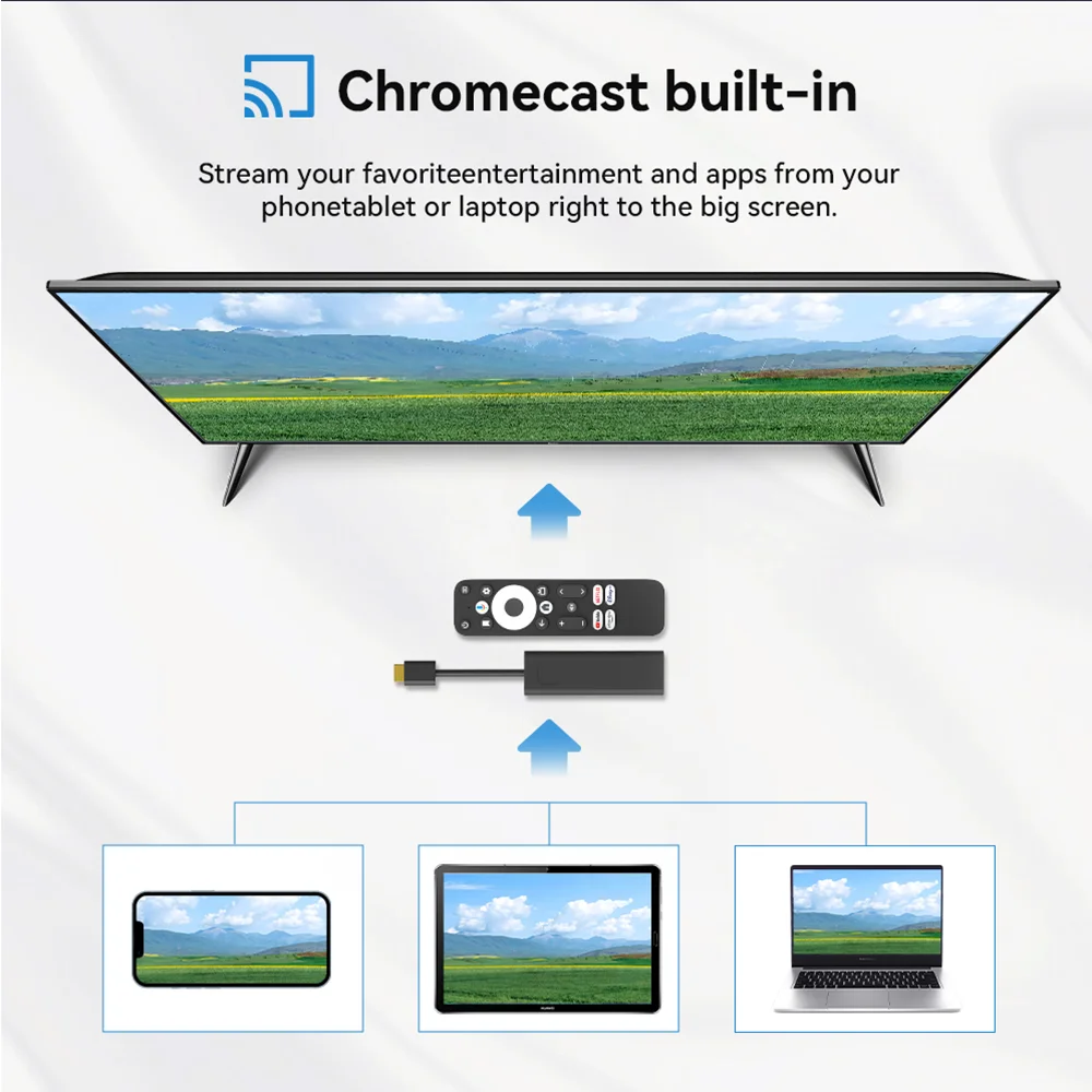 Фото GD1 Google Сертифицированный подлинный Netflix 4K Smart Android TV Stick с поддержкой Amlogic S905Y4 2 ГБ + 16 ГБ Обновленная версия приложения Чили, США №4