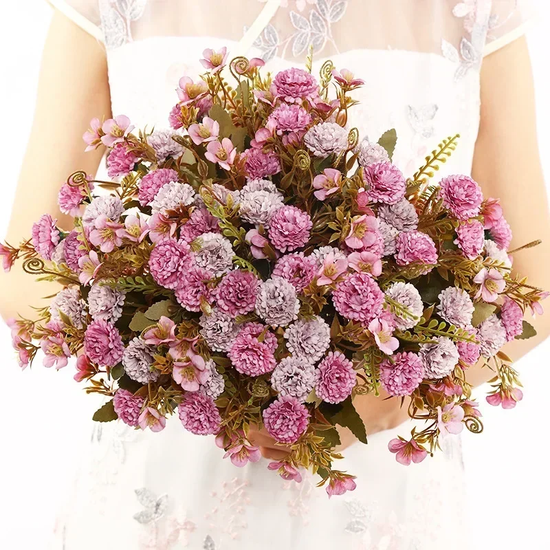 

Artificial Flowers Silk Ancient Bank Lilac Bouquet Home Living Room Decoration Simulation Flower Champagne Red Lilac Floral