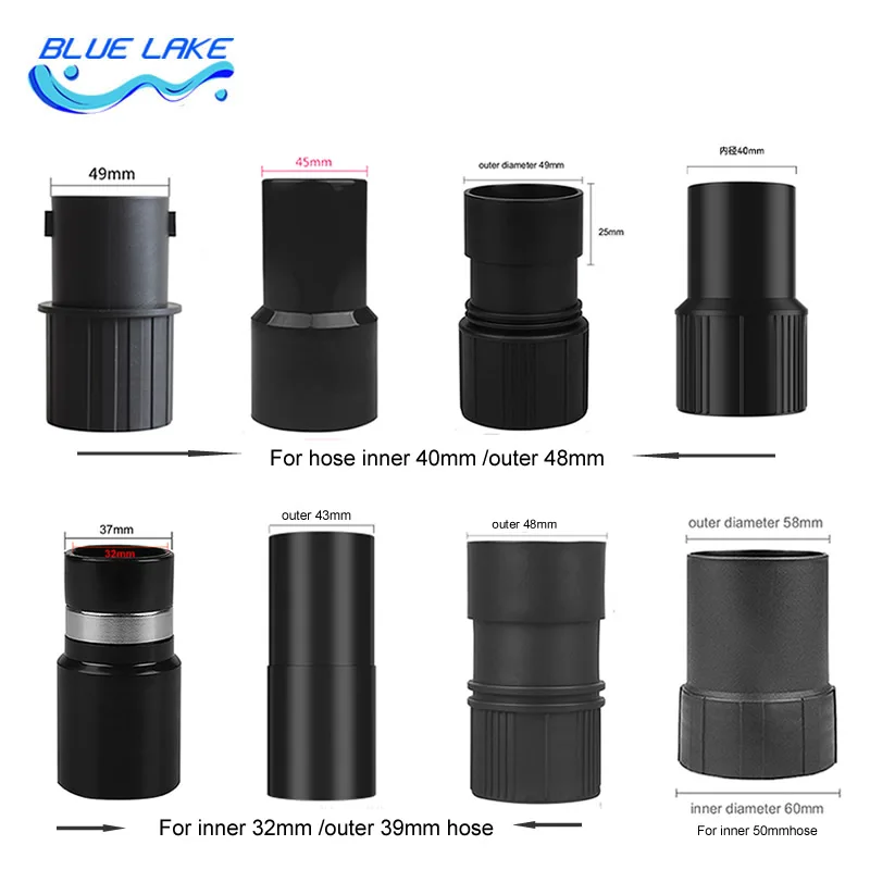 Соединитель шланга хоста для пылесоса, Соединительная труба, адаптер, ручка для шланга с резьбой 32 мм 38 мм 40 мм 50 мм, детали для пылесоса