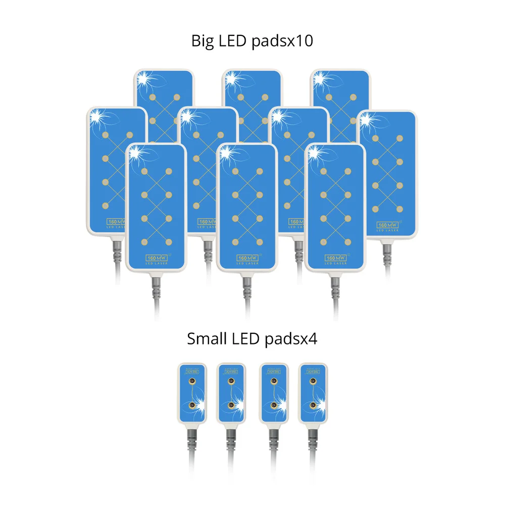 Домашнее использование 160 МВт 635 нм-650 нм горячий липо-лазер LLLT липолиз 14 подушечек