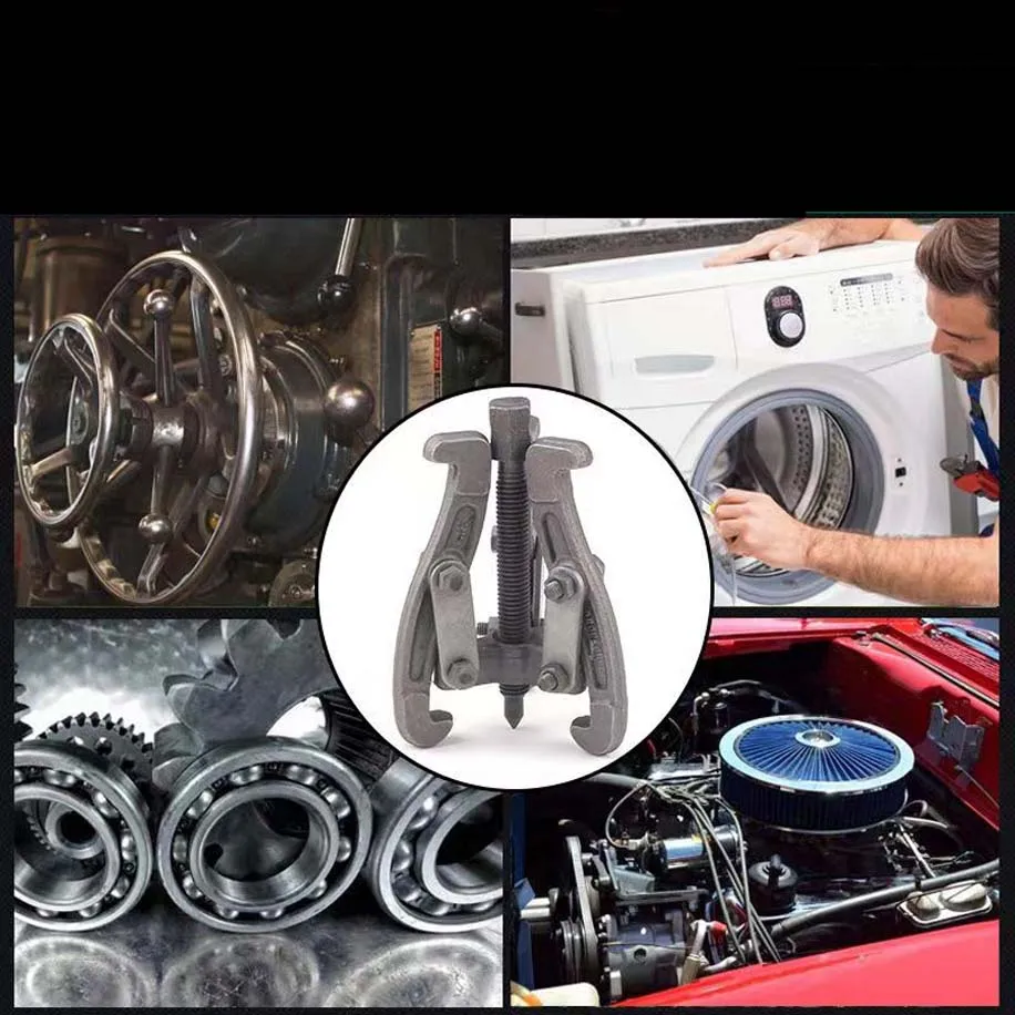 

75mm 3 Jaw Bearing Puller Tool Gear/Hub Multifunctional Puller Kit Reversible Fly Wheel Pulley Removal Extractor