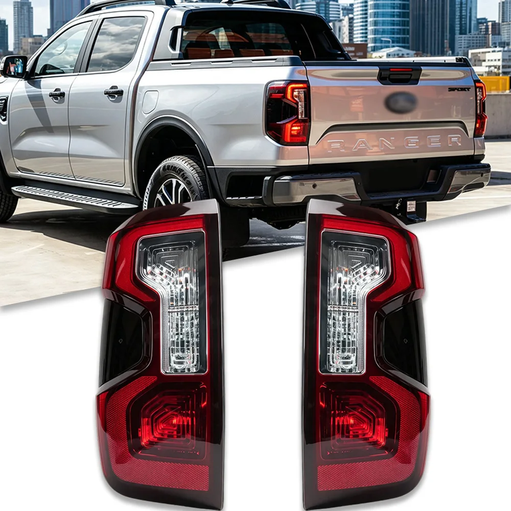Фото Задний фонарь в сборе N1WB‑13A457A N1WB‑13A456A для Ford Ranger T9 2023‑2024 Wildtrak, светодиодный стоп-сигнал и указатель поворота. №1